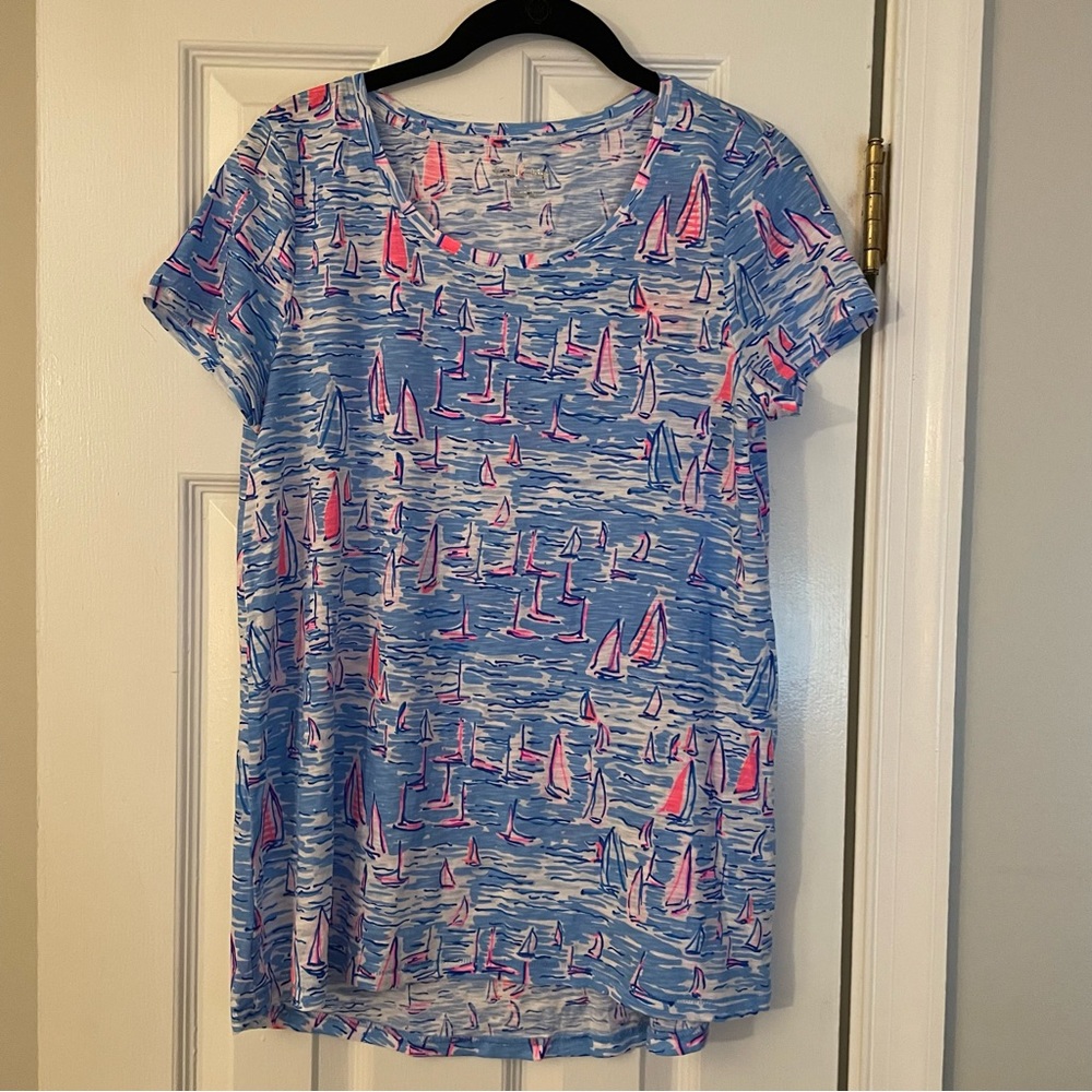 Lilly Pulitzer Etta Scoopneck Top
